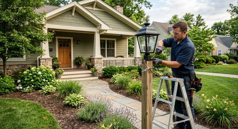 Garden Lighting Installation in Kansas City, MO